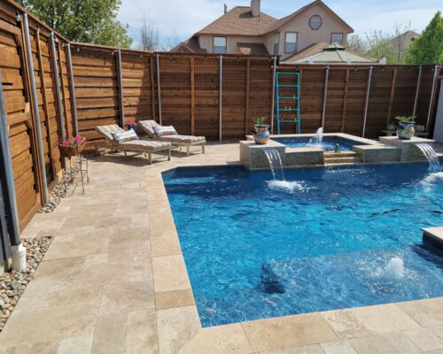 Snapshot (6) - Travertine Pavers by Blue Escapes Pool and Spa
