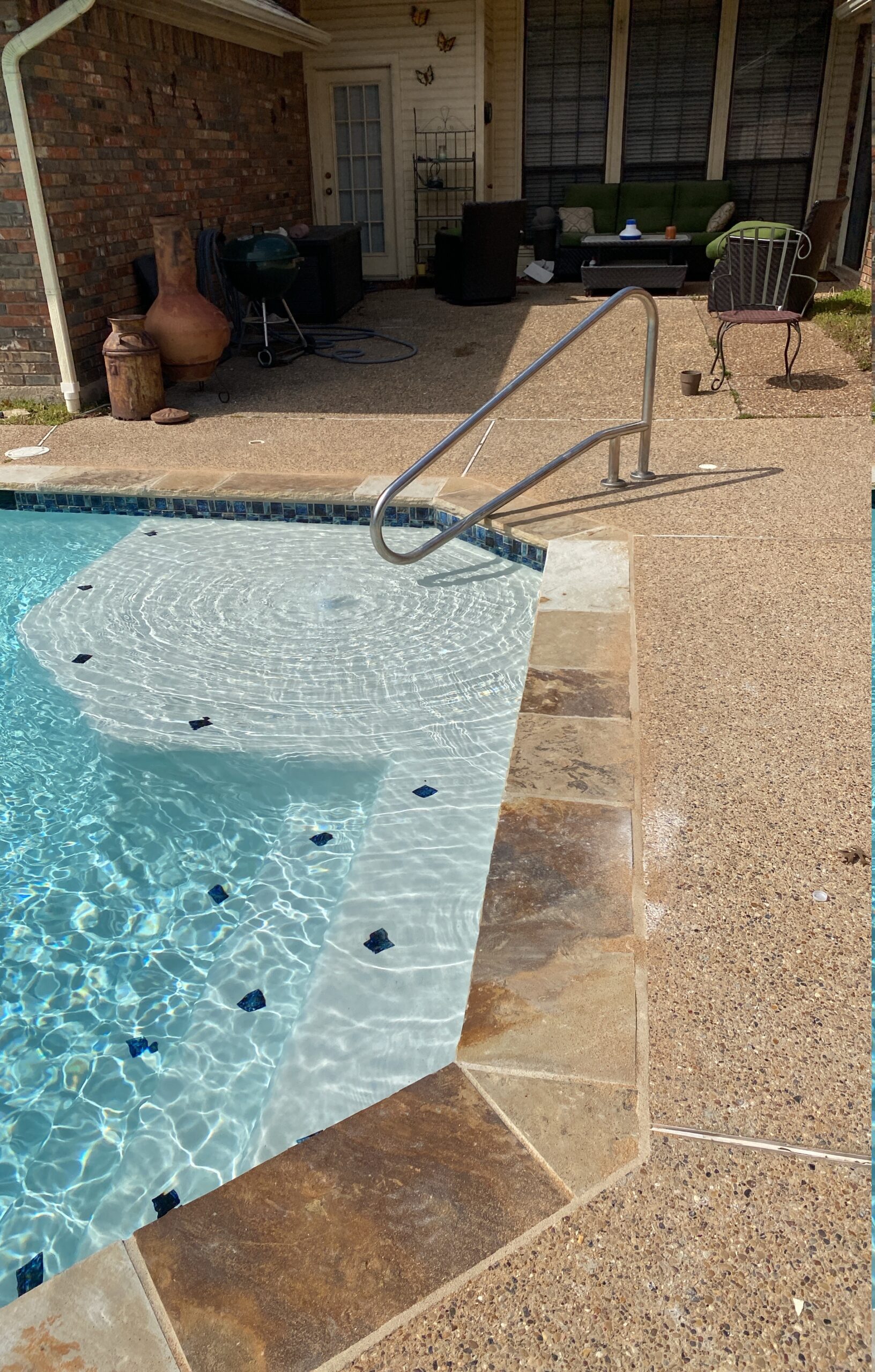 Oklahoma Multi Color Plano TX Blue Escapes Pool & Spa - Coping by Blue Escapes Pool and Spa